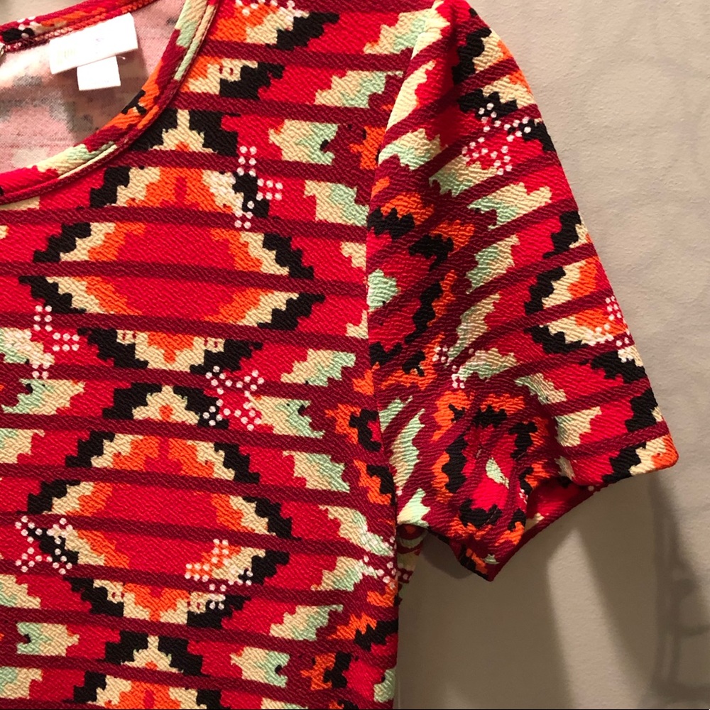 Red Tribal Pattern Dress NWT Sz L